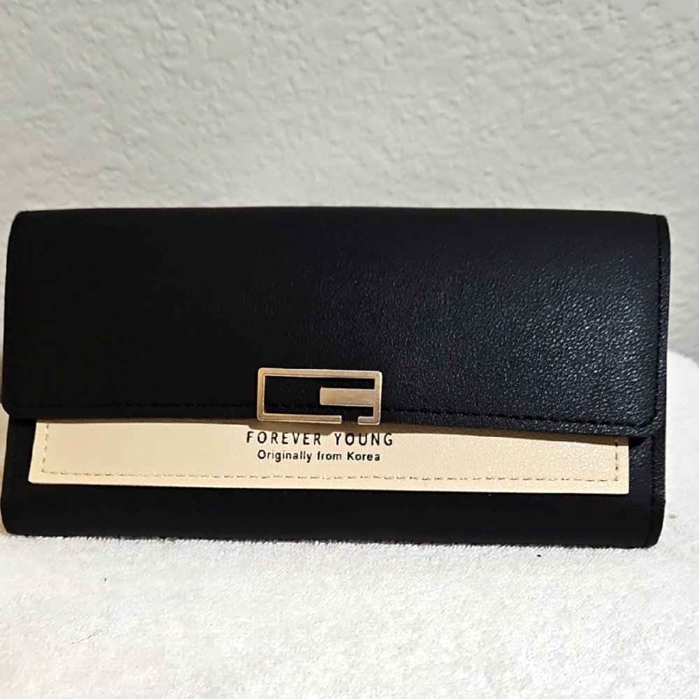 Forever Young Black/Cream Wallet